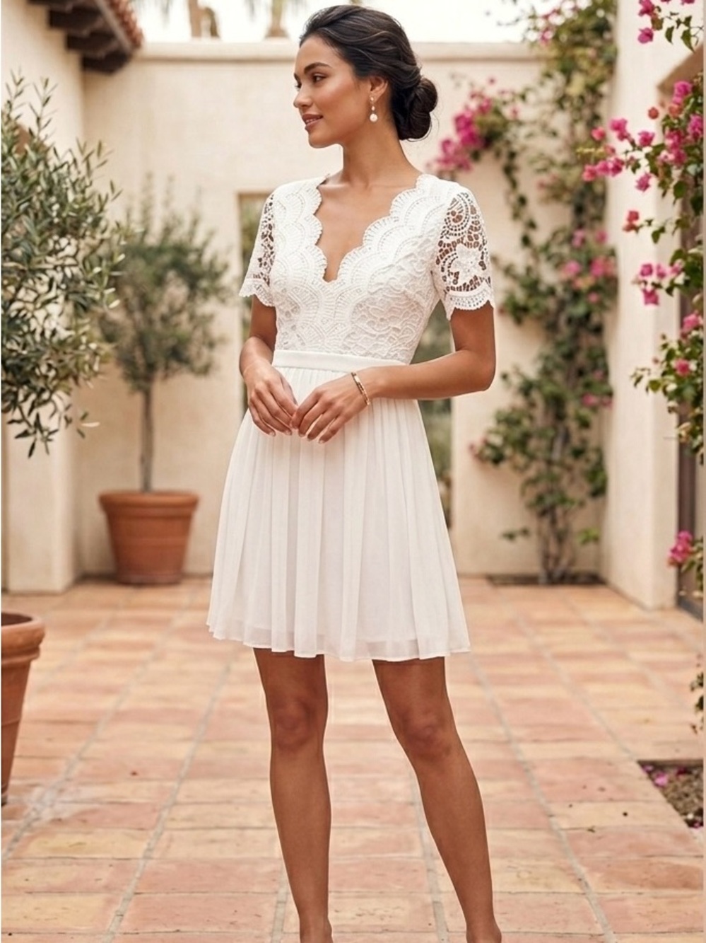 Lulu's white Lace Dress